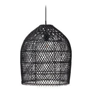 KAVE HOME Domitila loftlampeskrm - sort rattan (44)