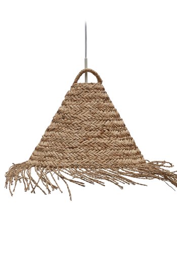 KAVE HOME Fonteta taklampeskjerm, rund - naturlig polyrattan/rotting (40)