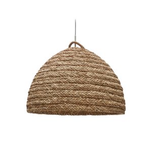 KAVE HOME Fonteta loftlampe, rund - natur polyrattan/rattan (60)