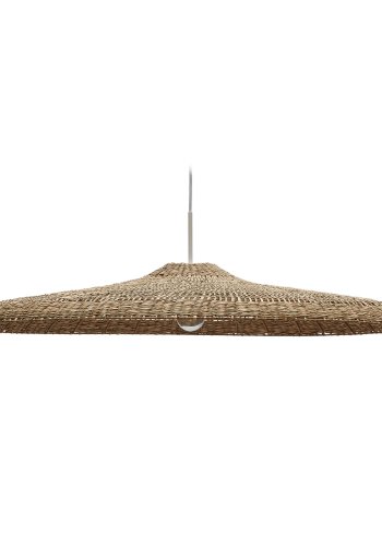 KAVE HOME Cruille taklampeskjerm, rund - naturlig polyrattan/rotting (100)