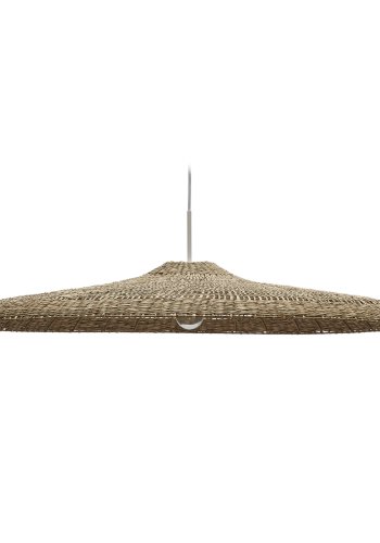 KAVE HOME Cruille taklampeskjerm, rund - naturlig polyrattan/rotting (100)