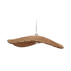 KAVE HOME Bisbal loftlampeskrm, organisk - natur rattan (80)
