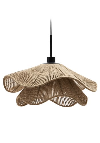 KAVE HOME Pontos taklampeskjerm, rund - naturlig jute (50)