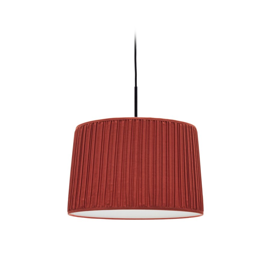 KAVE HOME Guash taklampeskjerm, rund - terrakottastoff (40)