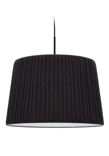 KAVE HOME Guash taklampeskjerm, rund - svart stoff (50)