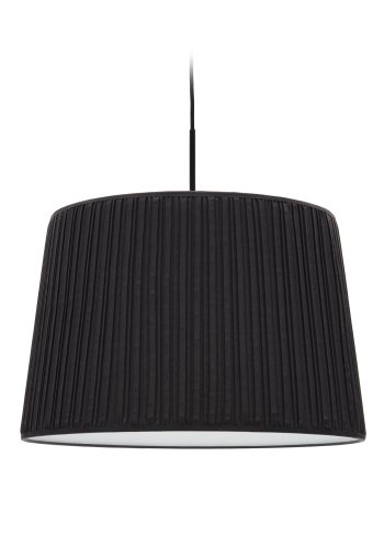 KAVE HOME Guash taklampeskjerm, rund - svart stoff (50)