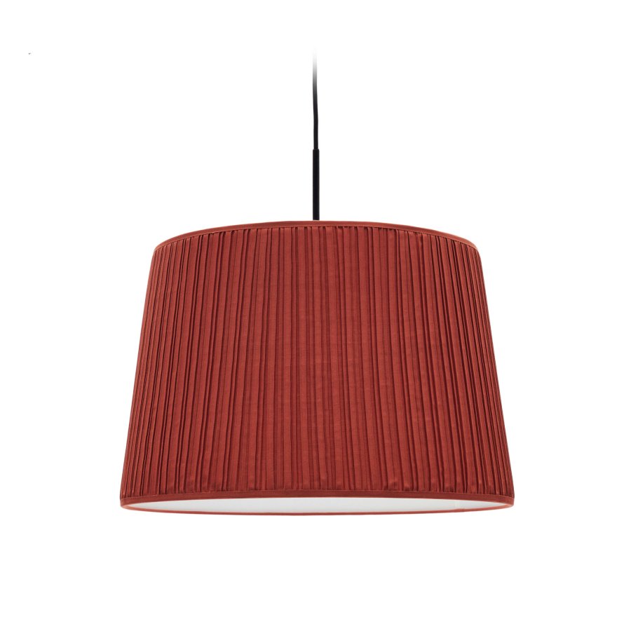 KAVE HOME Guash taklampeskjerm, rund - terrakottastoff (50)