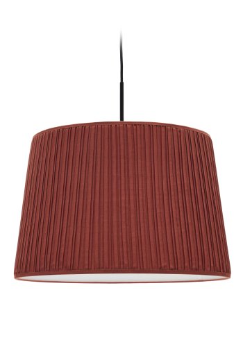 KAVE HOME Guash taklampeskjerm, rund - terrakottastoff (50)