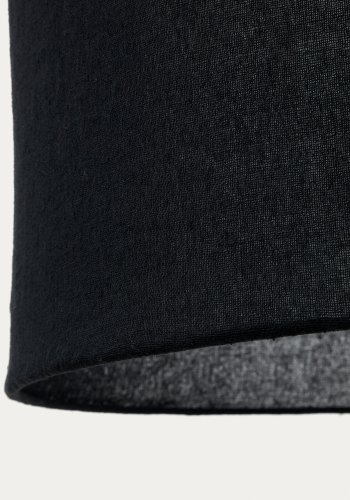 KAVE HOME Mariela taklampeskjerm i lin i svart utfrelse  80 x 40 cm