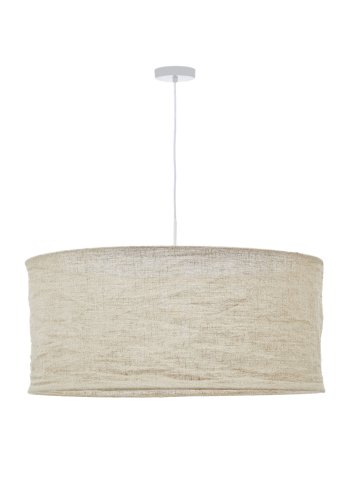 KAVE HOME Mariela taklampeskjerm i lin med beige finish 80 x 40 cm