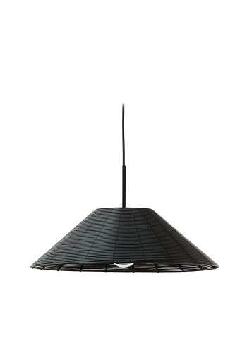 KAVE HOME Saranella taklampeskjerm i svart syntetisk rotting  50 cm