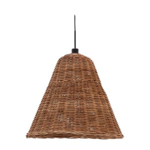 KAVE HOME Calvia loftlampesk�rm, rund - natur rattan (�60)