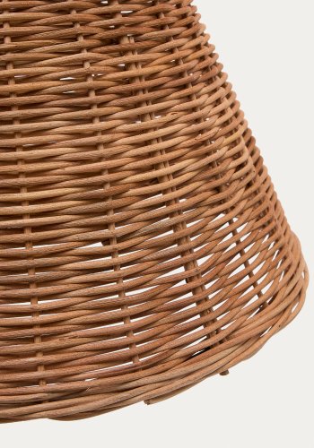 KAVE HOME Calvia loftlampesk�rm, rund - natur rattan (�60)