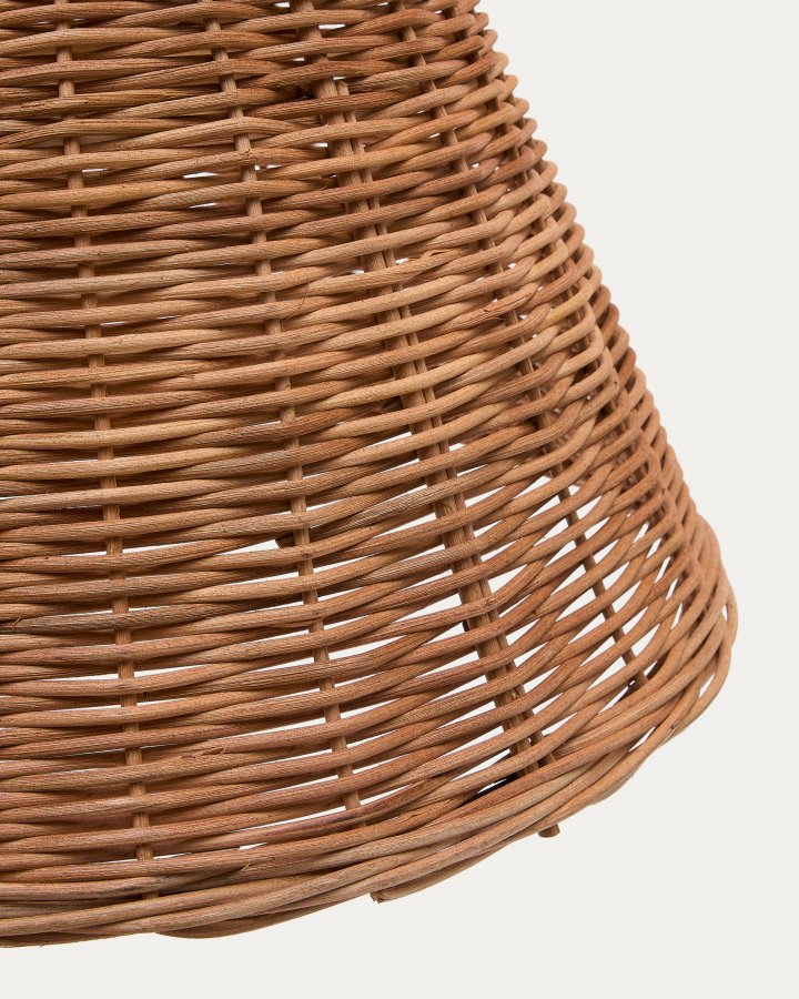 KAVE HOME Calvia loftlampesk�rm, rund - natur rattan (�60)