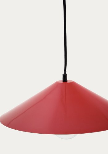 KAVE HOME Kally Wandleuchte, mit verstellbarem Kabel und Schwenkarm - rotes Metall