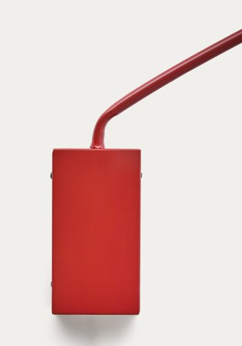 KAVE HOME Kally Wandleuchte, mit verstellbarem Kabel und Schwenkarm - rotes Metall
