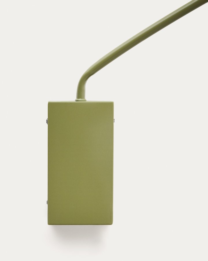 KAVE HOME Kally vegglampe, m. justerbar kabel og svingarm - grnt metall