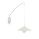 KAVE HOME Kally vegglampe, m. justerbar kabel og svingarm - beige metall