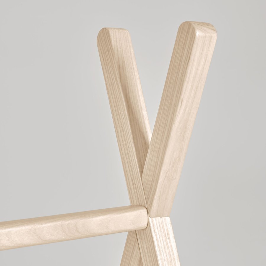 KAVE HOME Maralis tipi barneseng - naturlig ask (70x140)