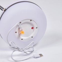 KAVE HOME Tea bordlampe - hvid polyethylen og sort jern