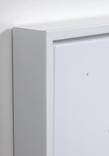 KAVE HOME Ludmila-bilde - grtt lerret og MDF (sett med 2)