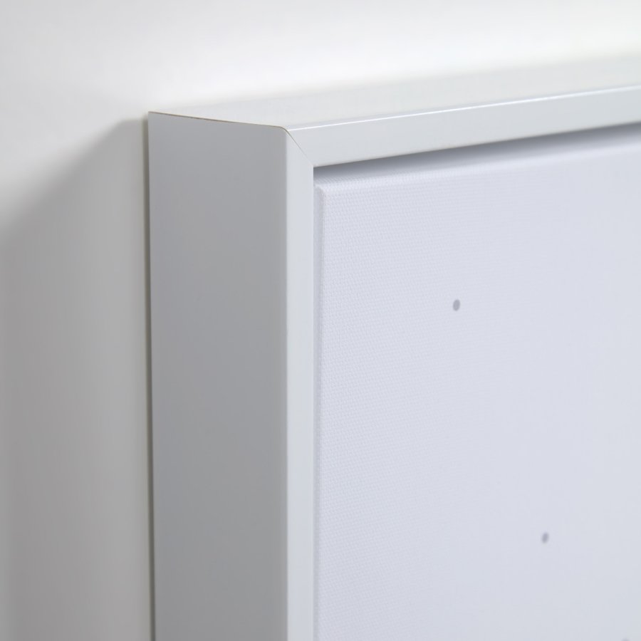 KAVE HOME Ludmila-bilde - grtt lerret og MDF (sett med 2)