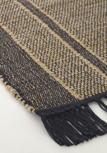 KAVE HOME Brunilda teppe - brun/svart sjgress/ull/bomull (160x230)