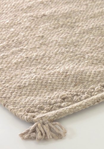 KAVE HOME Carime teppe - beige ull/bomull/polyester (200x300)