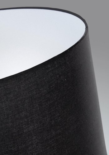 KAVE HOME Ikia gulvlampe - svart bomull/polyester og sort metall