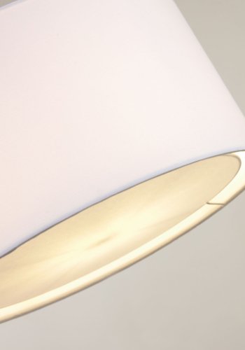 KAVE HOME Santana taklampe, med diffust - hvitt stoff og PVC (40)