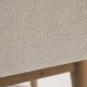 KAVE HOME Konna spisebordsstol, m. armln - beige polyester og brun asketr