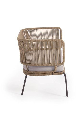 KAVE HOME Nadin 2-manns sofa, med stoffpute - beige tau og stl