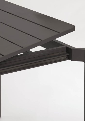 KAVE HOME Zaltana hagebord, med tilleggsplate - svart aluminium (140(200)x90)