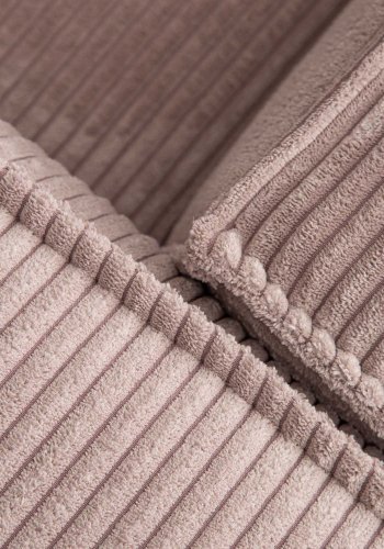 KAVE HOME Blok sofa, m. h�jre chaiselong - rosa fl�jl