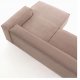 KAVE HOME Blok sofa, m. h�jre chaiselong - rosa fl�jl
