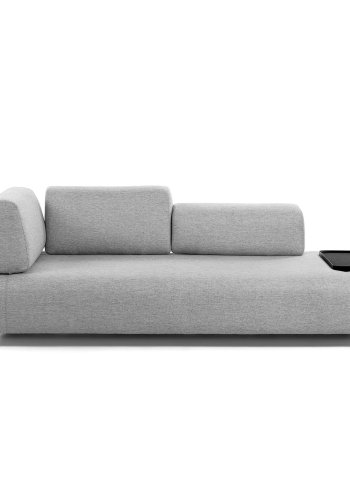 KAVE HOME Compo brett, stor - sort MDF og stl