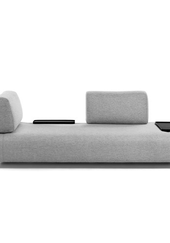 KAVE HOME Compo brett, stor - sort MDF og stl