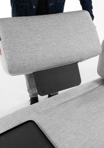 KAVE HOME Compo brett, stor - sort MDF og stl