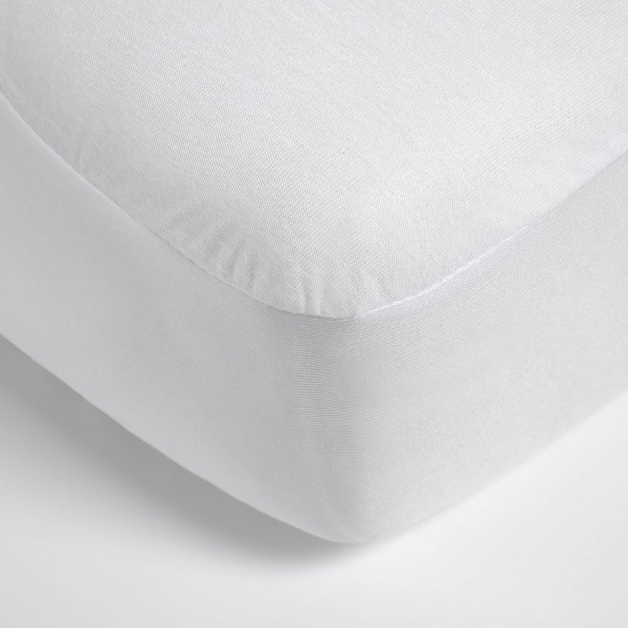 KAVE HOME Jasleen madrassbeskytter - hvit bomull (170x140)