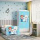 Babydreams juniorseng med Frost, med madrass, sengehest og skuff - hvit laminat (180x80)
