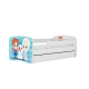 Babydreams juniorseng med Frost, med madrass, sengehest og skuff - hvit laminat (140x70)