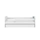 Babydreams juniorsng med tvttbjrn, med madrass, stdbrda och lda - vit laminat (140x70)