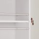 VASAGLE LBC167T14 bogreol, m. 5 hylder - hvid sp�nplade