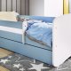 Babydreams juniorsng, med madrass, stdbrda, lda - vit och bl laminat (140x70)