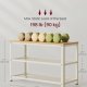 VASAGLE Skob�nk, skoreol med 2 hylder, skoorganisator, 30 x 73 x 45 cm, entr&eacute; stue entr&eacute;, st�lkonstruktion, industriel stil, eg beige og klassisk hvid LBS073W09
