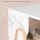 VASAGLE Slim skoreol, smal skoopbevaringsorganisator, 9-etagers skostativ, til sm� rum, entr&eacute;, garderobe, mat hvid LBS210WB01