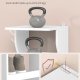 VASAGLE Slim skoreol, smal skoopbevaringsorganisator, 9-etagers skostativ, til sm� rum, entr&eacute;, garderobe, mat hvid LBS210WB01