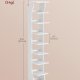 VASAGLE Slim skoreol, smal skoopbevaringsorganisator, 9-etagers skostativ, til sm� rum, entr&eacute;, garderobe, mat hvid LBS210WB01