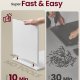 VASAGLE Sengebord, Snapsemble Superfast Assemble, 3-lags sidebord med �bne hylder, Lav til sovev�relse, stue, sm� rum, 30 x 35 x 45 cm, Cloud White LET123WE01