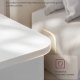 VASAGLE Sengebord, Snapsemble Superfast Assemble, 3-lags sidebord med �bne hylder, Lav til sovev�relse, stue, sm� rum, 30 x 35 x 45 cm, Cloud White LET123WE01